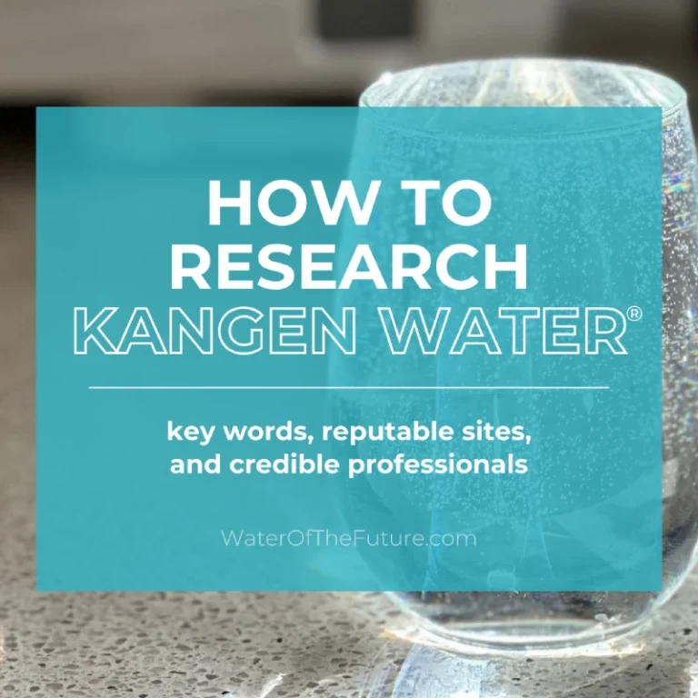 how to research Kangen Water-1